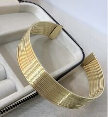 Özel Seri Gold Çoklu Görünüm Choker Kolye