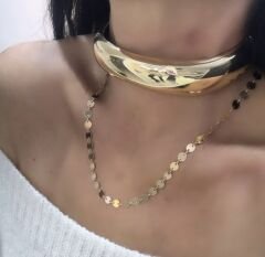 Özel Seri Gold Choker Kolye